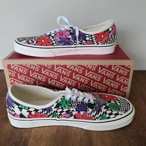 Vans / Authentic Floral Check Canvas Low Top / MENS Size 10 Sneakers VN0A348A40G